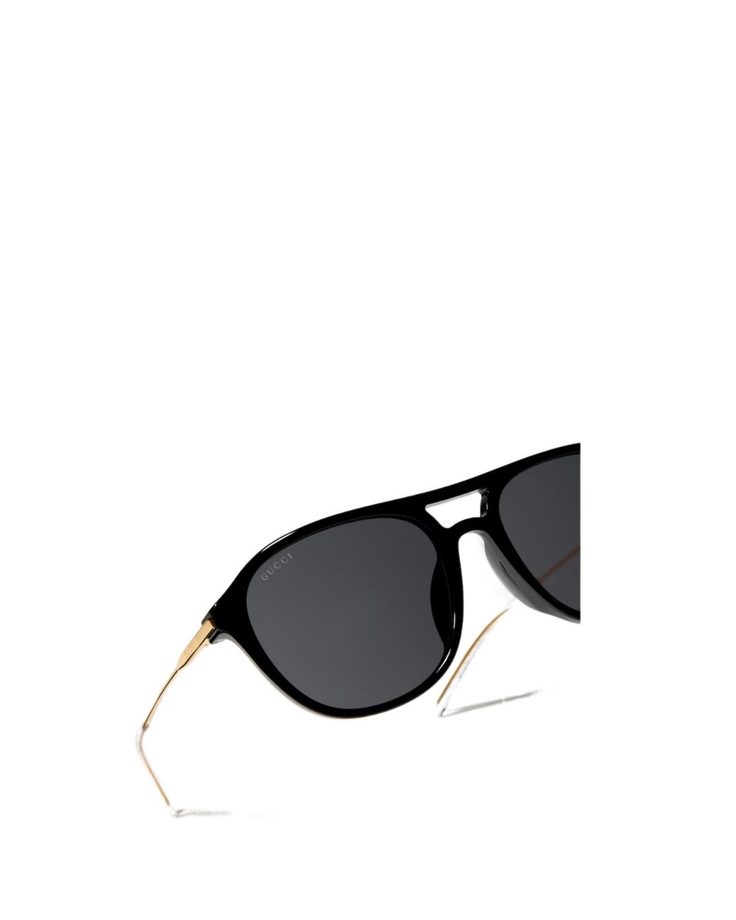 Gucci White Eyewear Specialized-Fit Navigator Sunglasses for men