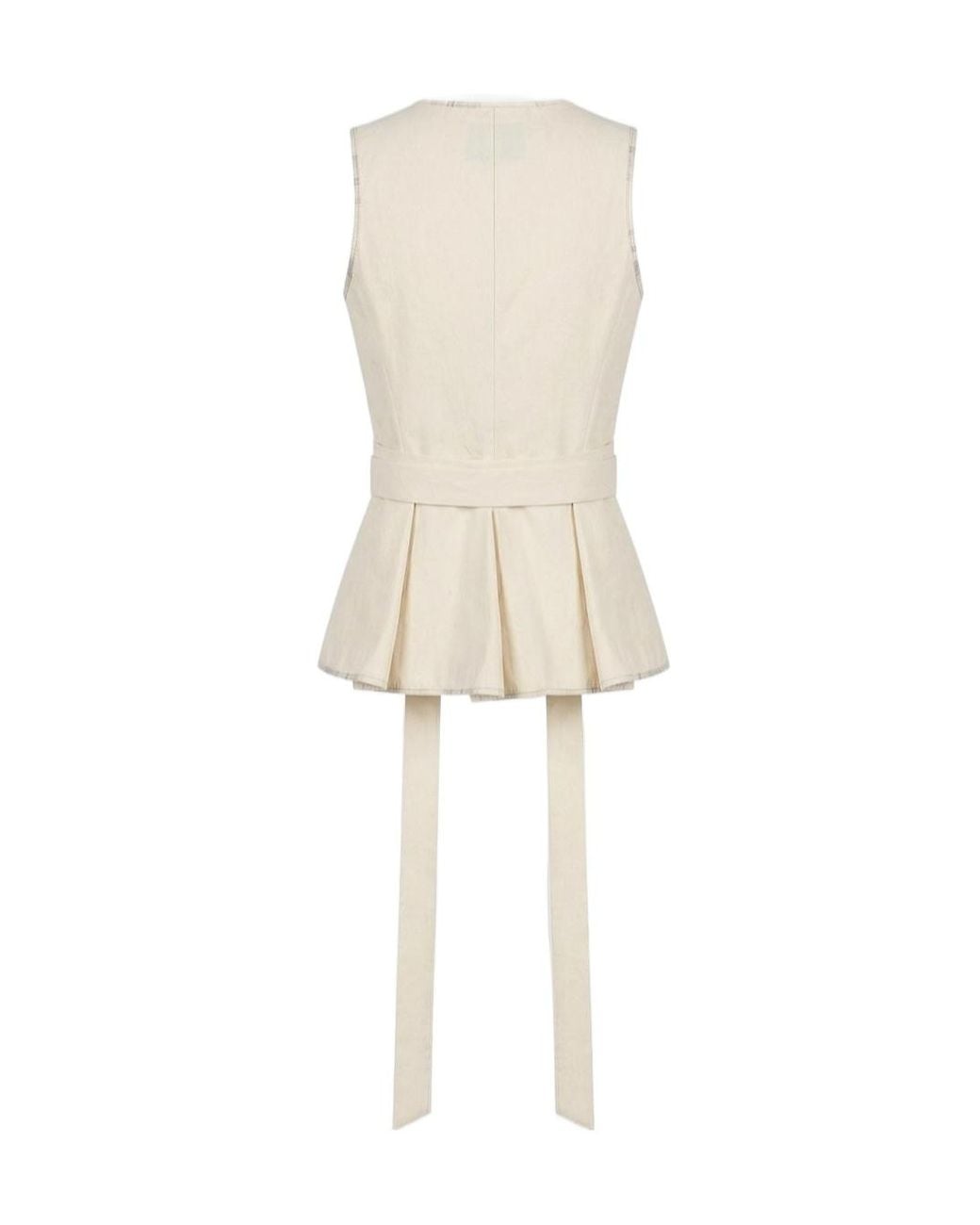 Vivienne Westwood Natural Roxy Wrap-Design Peplum Top
