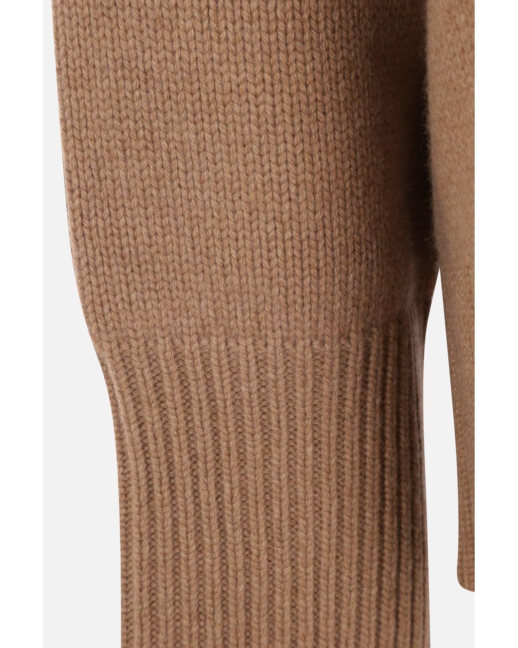 Chloé Brown Chloé High-Neck Loose-Fit Sweater