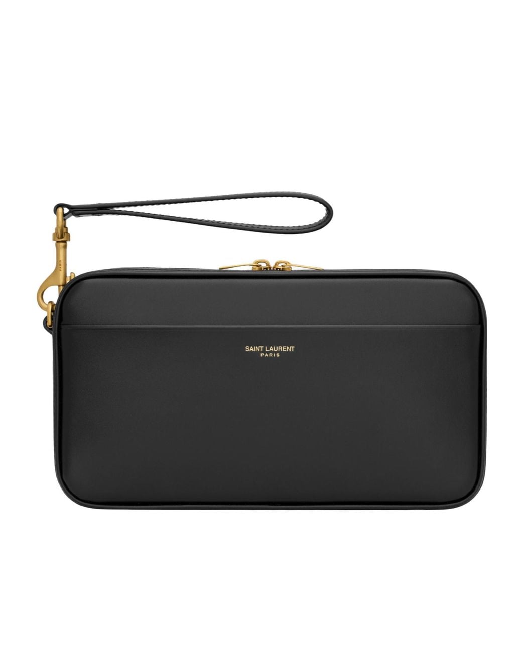Saint Laurent Black Paris Travel Pouch for men