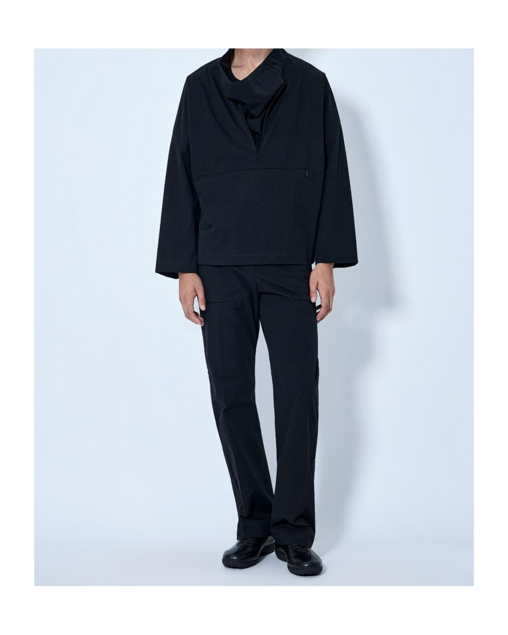 Kiko Kostadinov Blue Long-Sleeved High-Neck Jacket for men
