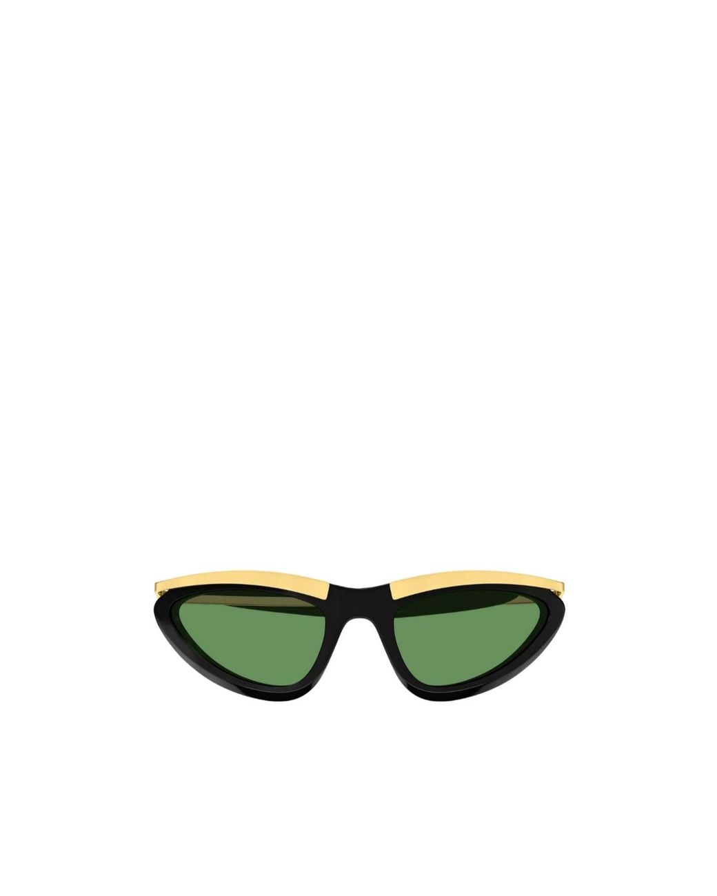 Bottega Veneta Green Cat's Eye Sunglasses