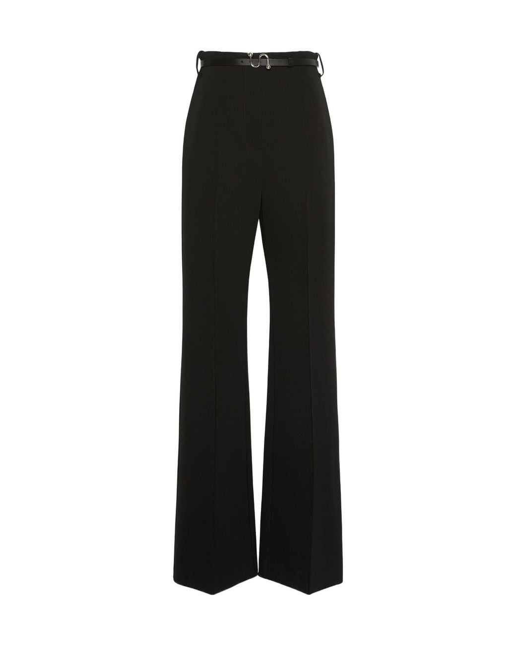 Sportmax Black Volonta High-Waisted Wide-Leg Trousers