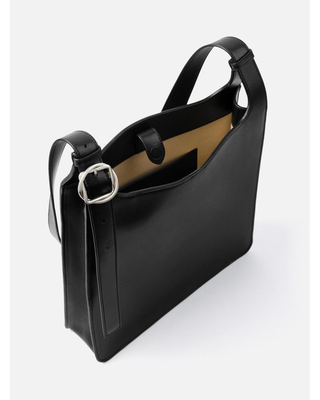 Jacquemus Black Logo Embossed Small Tablier Shoulder Bag for men