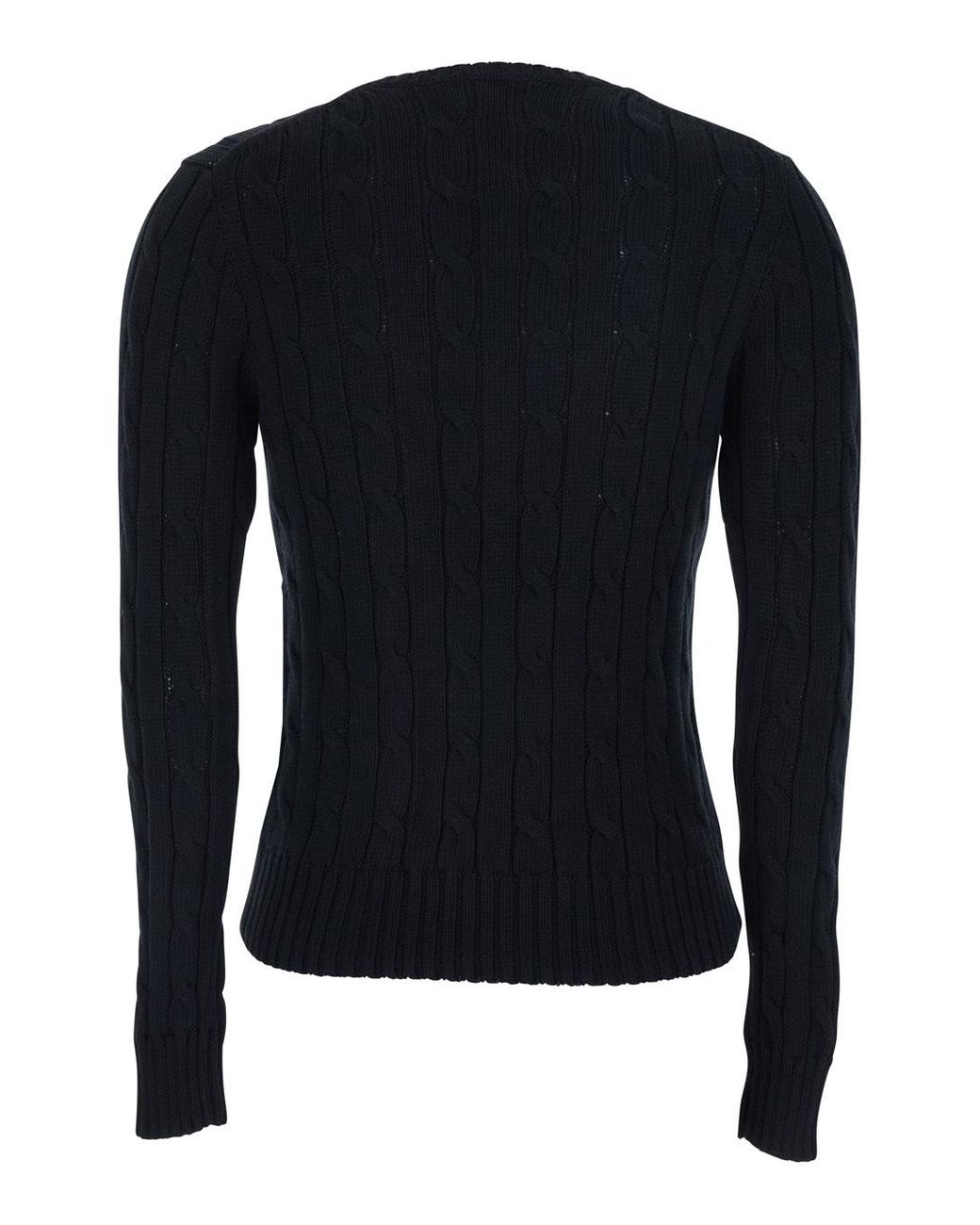 Polo Ralph Lauren Black V-Neck Long Sleeved Jumper