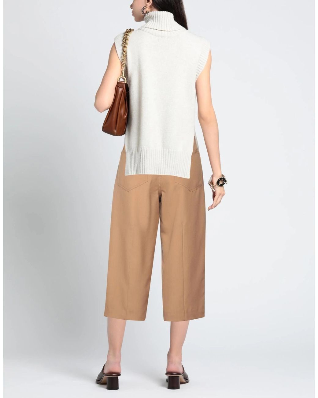 Marni Natural Lightweight Wool Trousers
