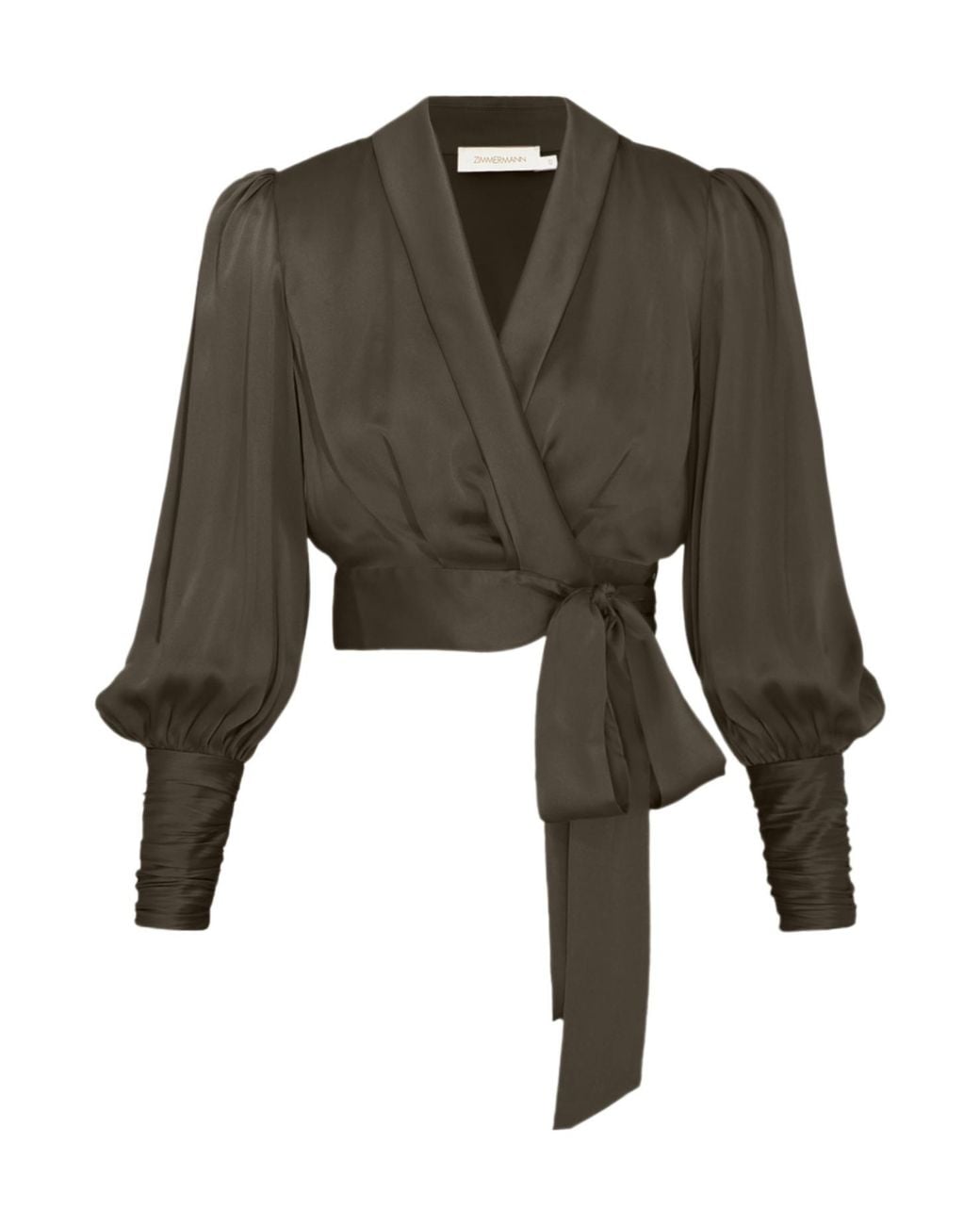 Zimmermann Green Wrap Top