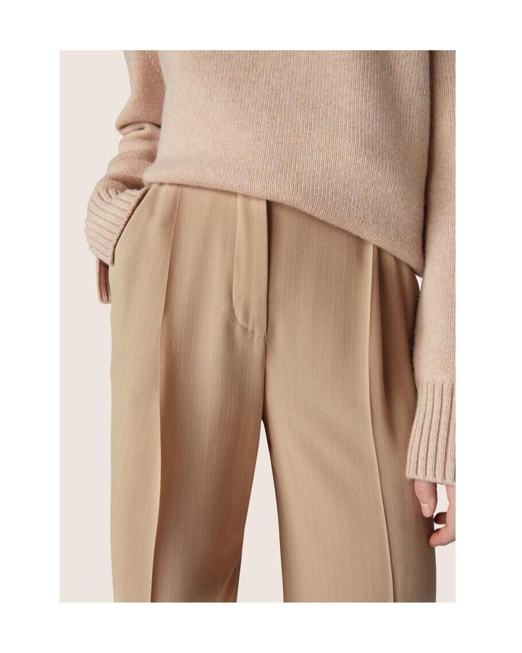 Loro Piana Natural Straight Concealed Trousers