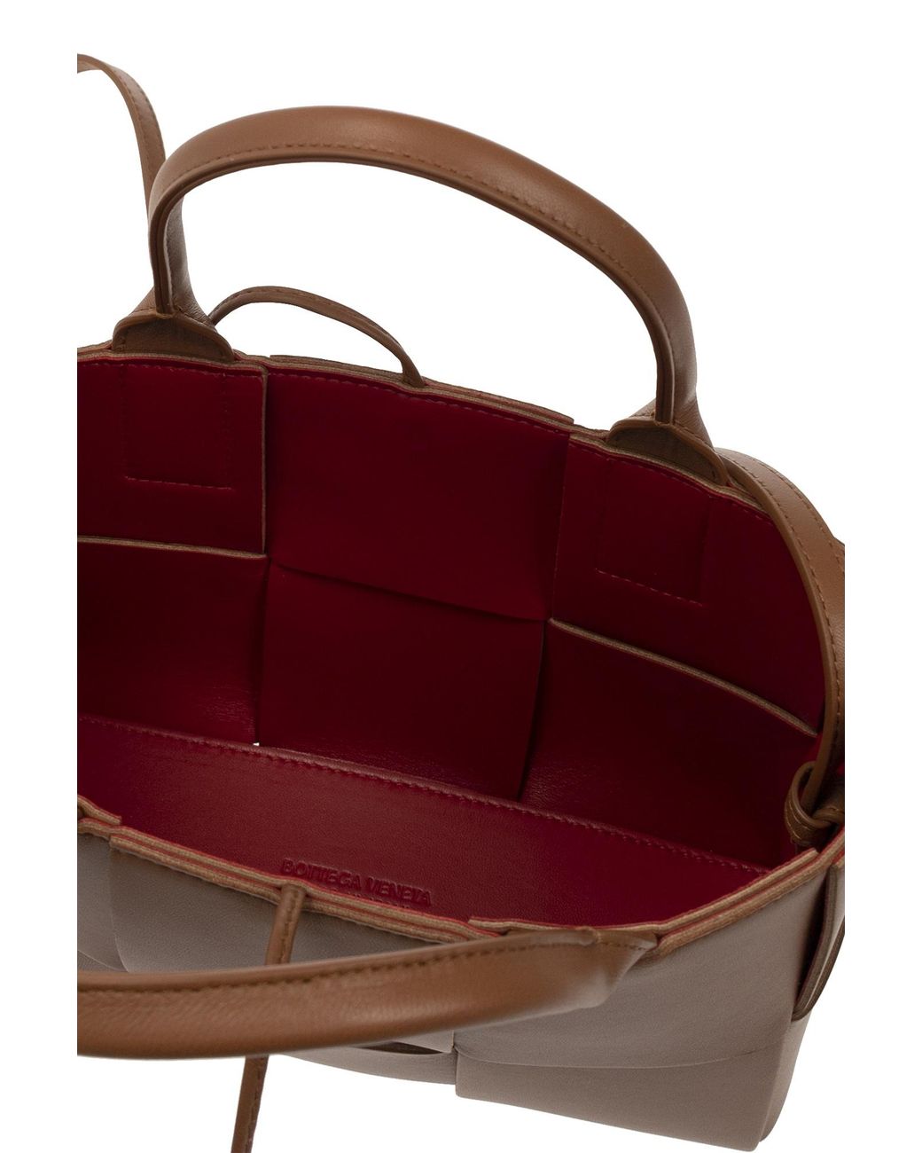 Bottega Veneta Brown Arco Mini Shopper Bag