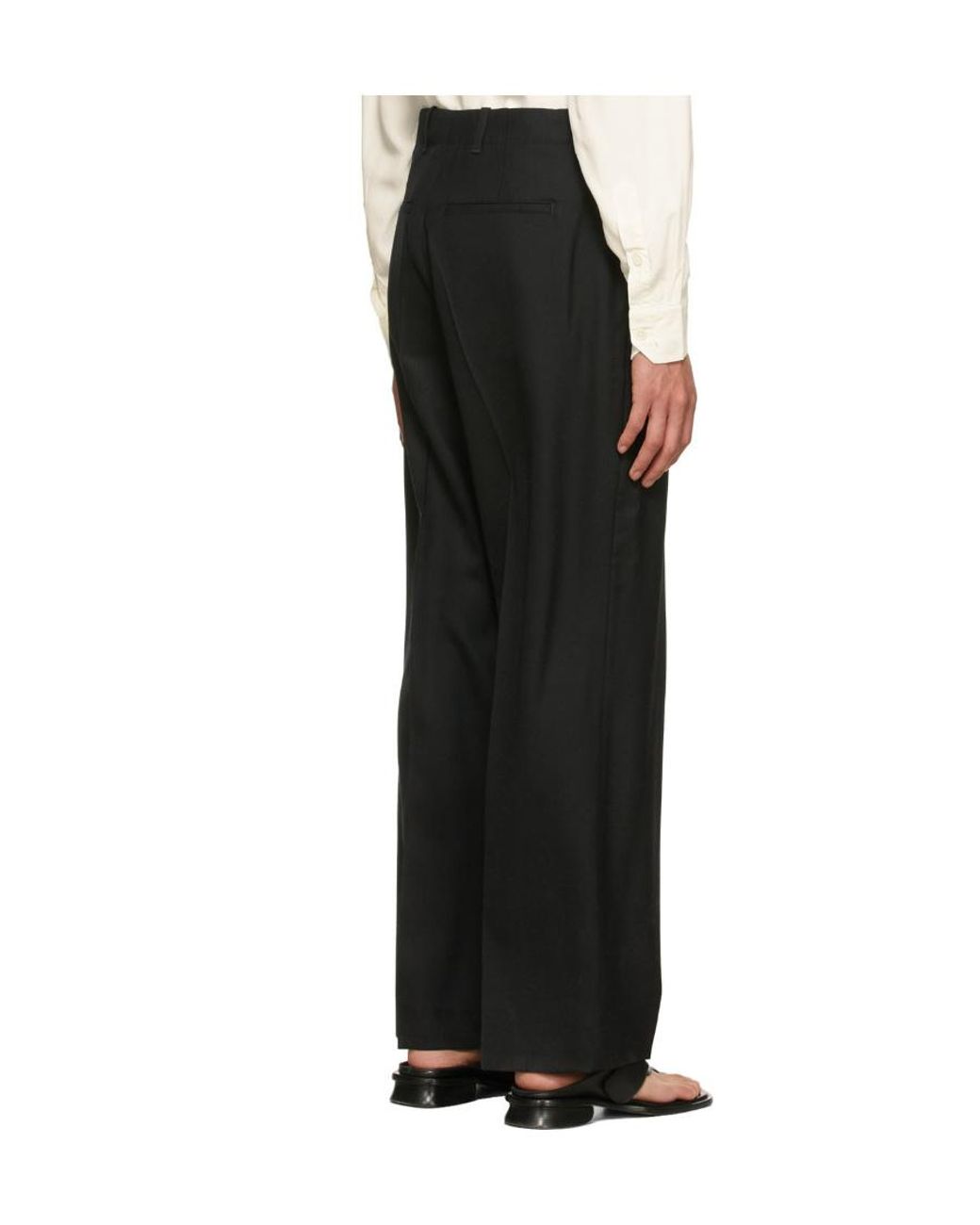 Our Legacy Black Pleated Pants for men