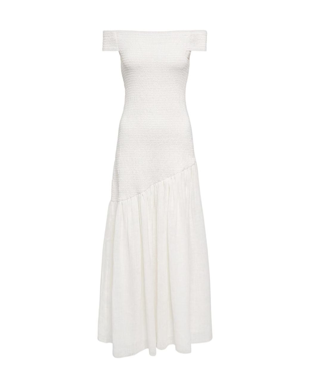 Gabriela Hearst White Veloso Linen And Silk Maxi Dress