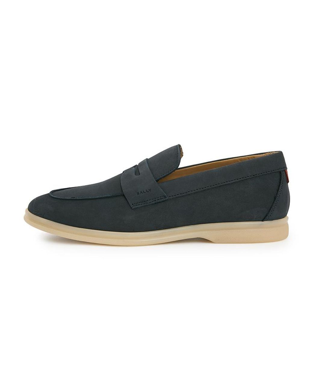 Bally Blue Round-Toe Casual Shoes for men