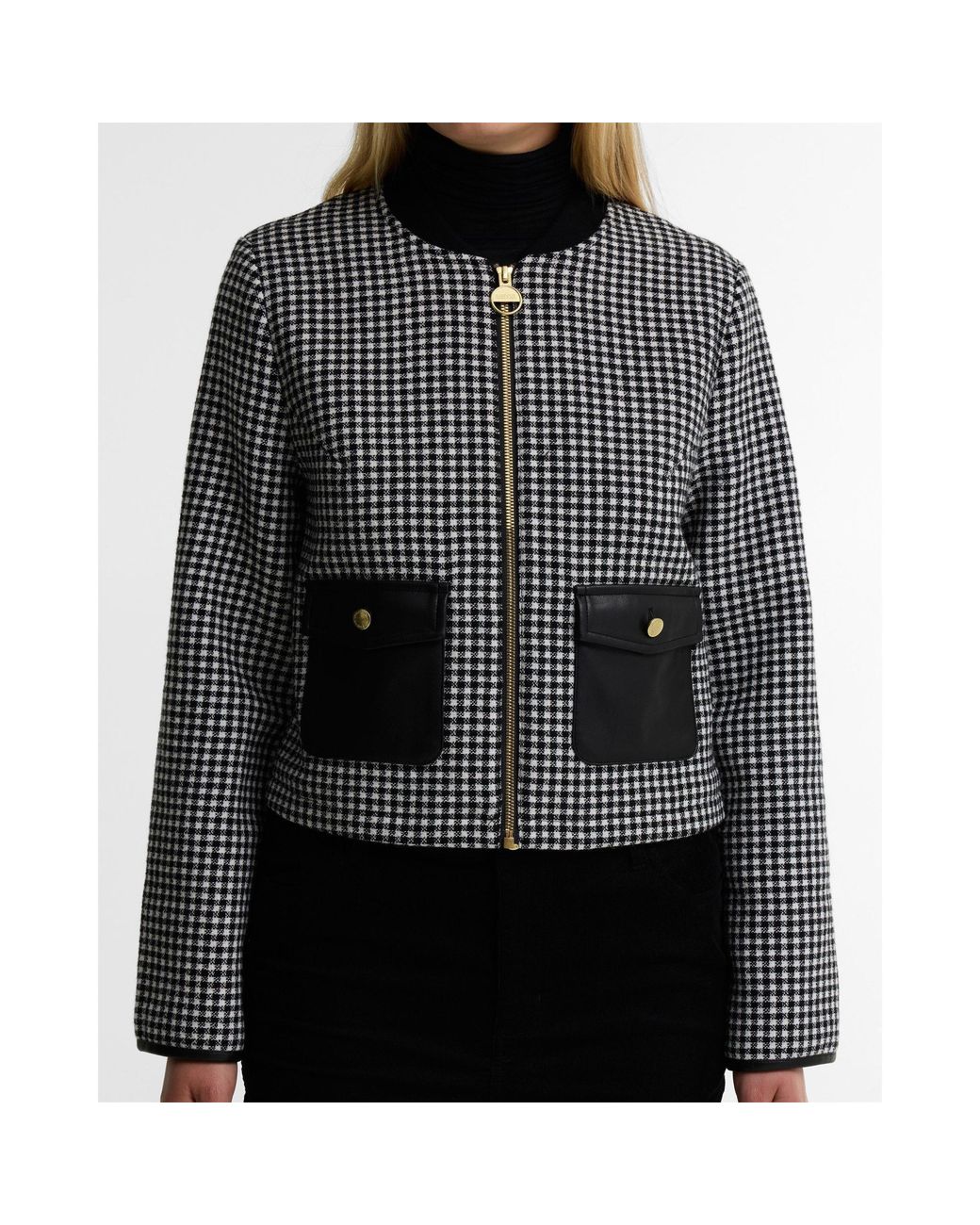 Barbour Black Plaid Jacket