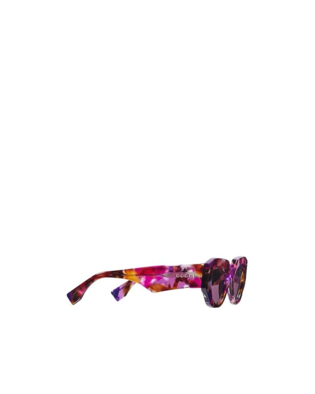 Gucci Multicolor Cat Eye Frame Sunglasses