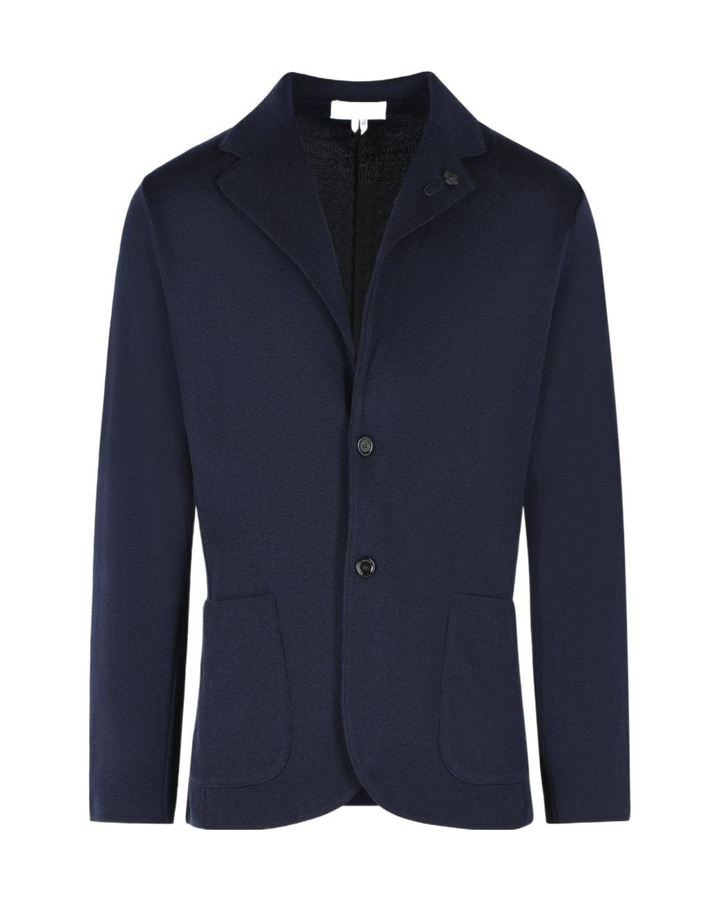 Lardini Blue Long-Sleeve Blazer for men