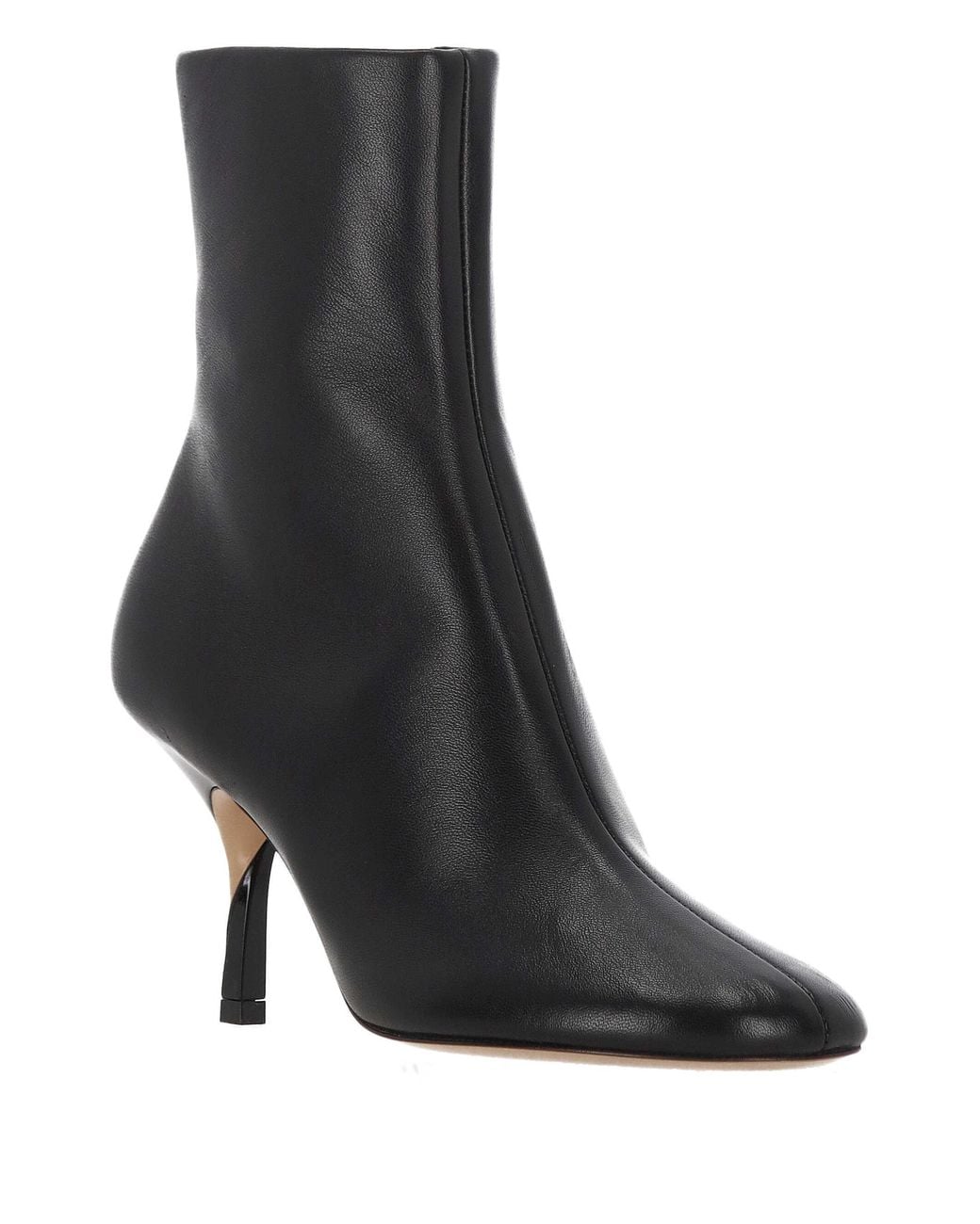 Jacquemus Black Sculpted Heel Ankle Boots
