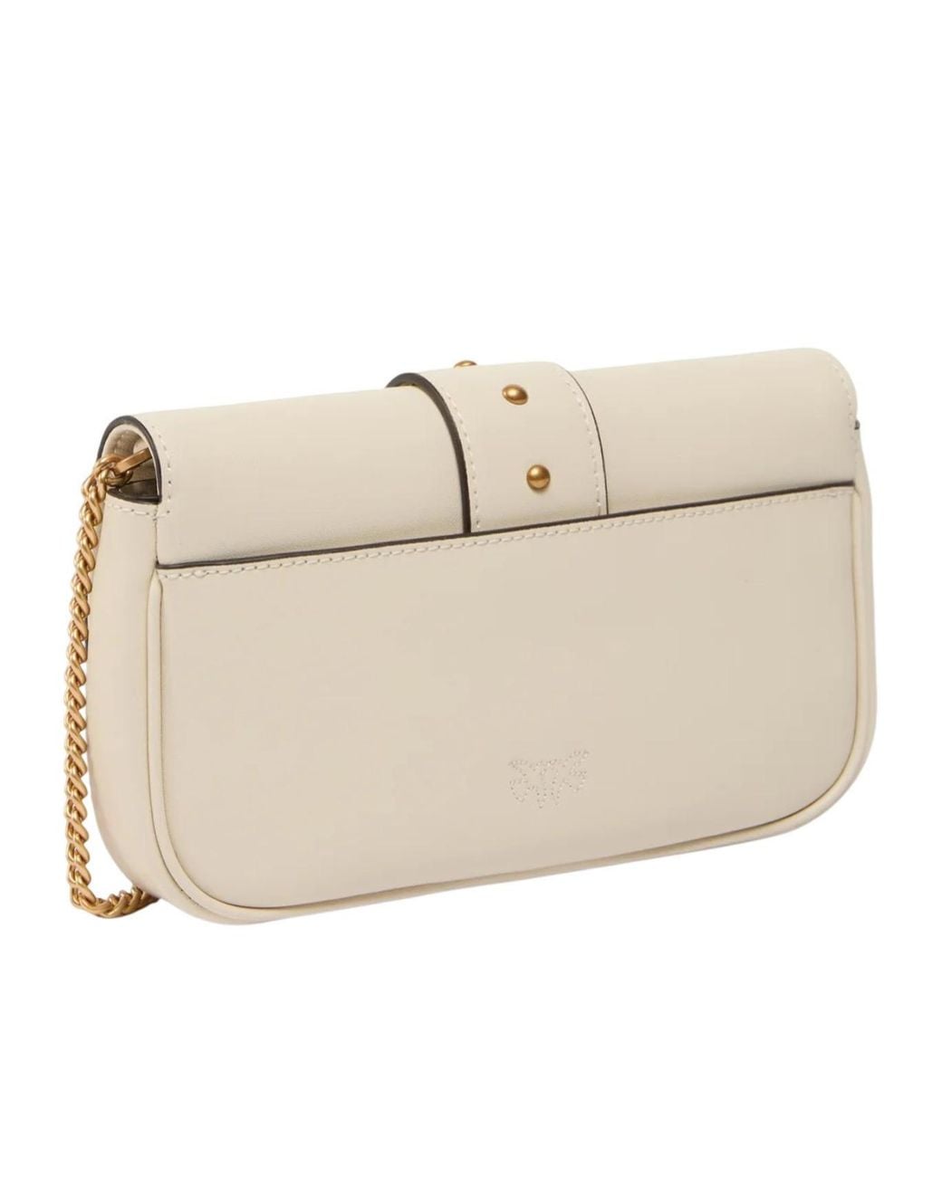 Pinko Natural Buckle Chain Shoulder Bag