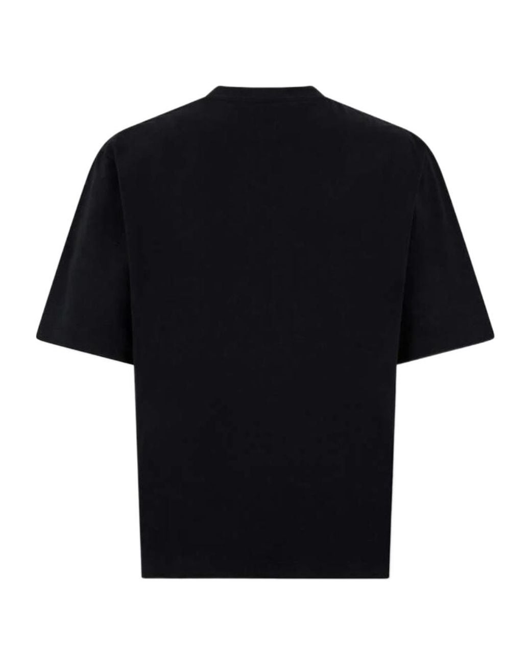 DSquared² Black Logo Embroidered Crewneck T-Shirt for men