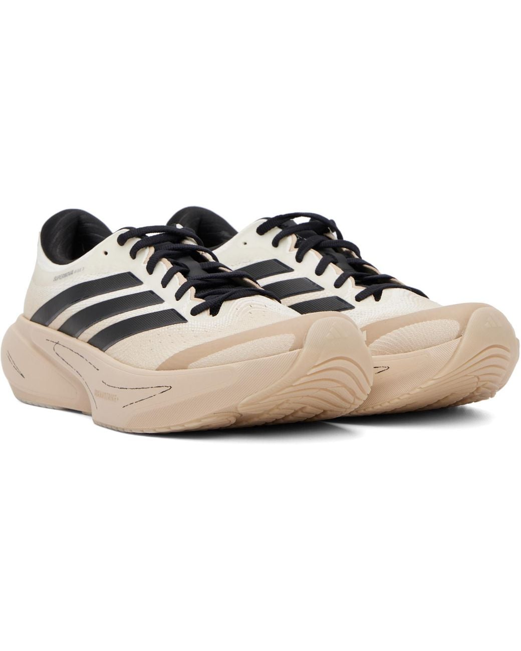 Song For The Mute White X Adidas Originals Collaboration Adirun01 Supernova Rise 3 Sneakers for men