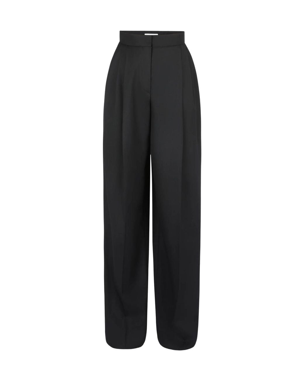Nina Ricci Black Pleated Straight Leg Trousers
