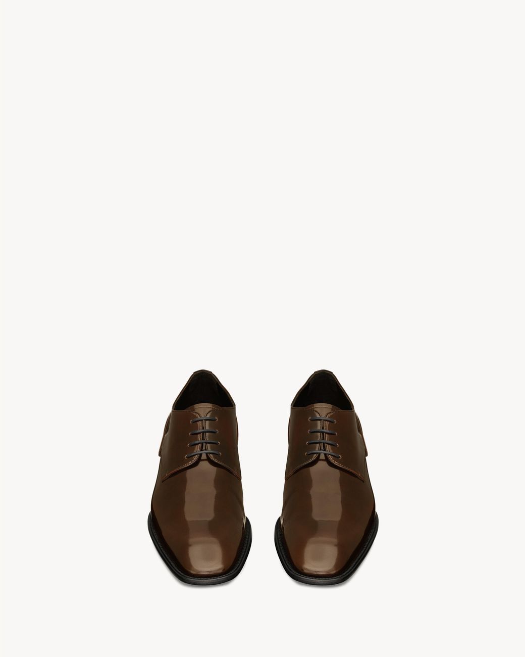 Saint Laurent Brown Stanton Lace-Up Derby Shoes for men