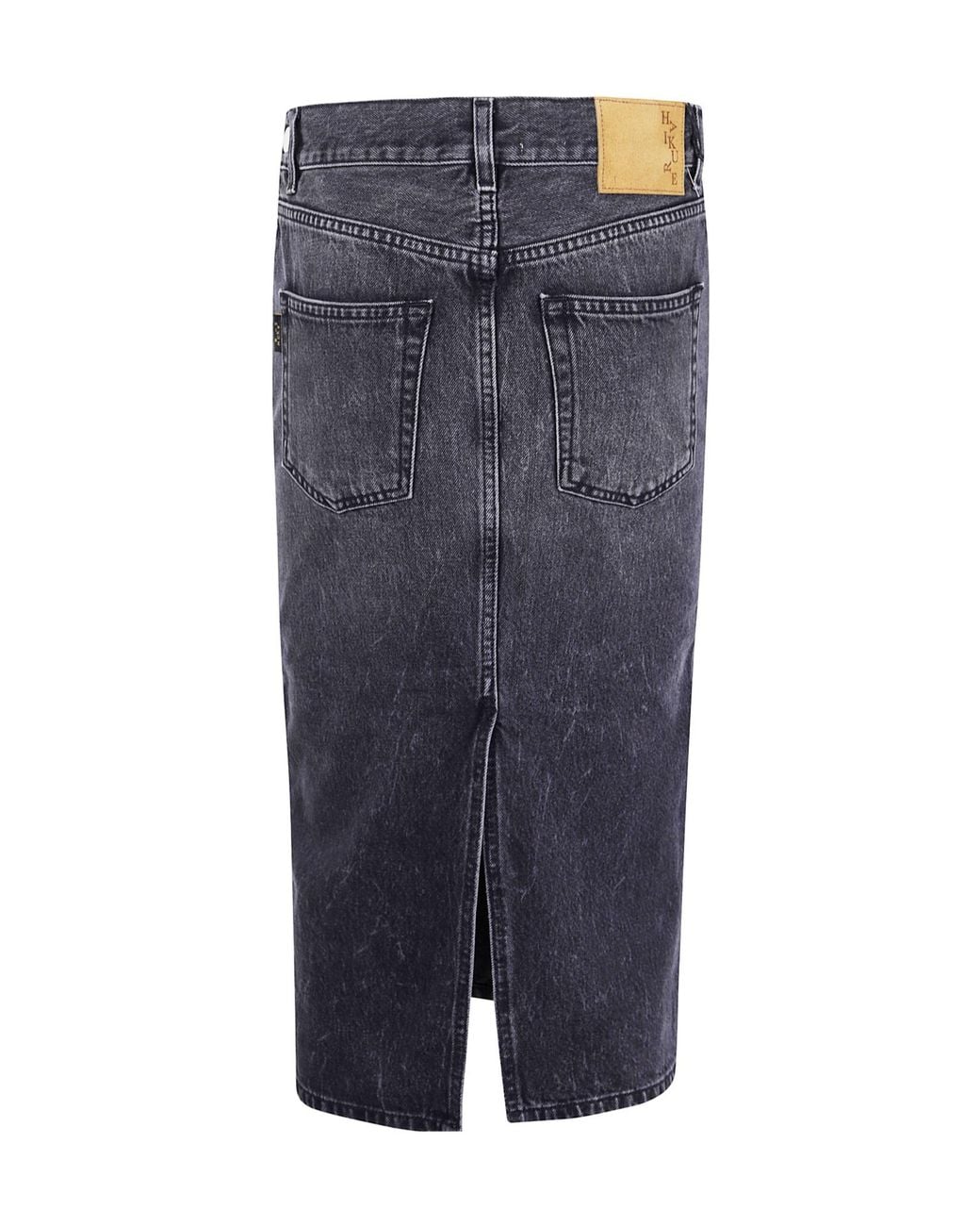 Haikure Blue Kim Denim Knee-Length Skirt