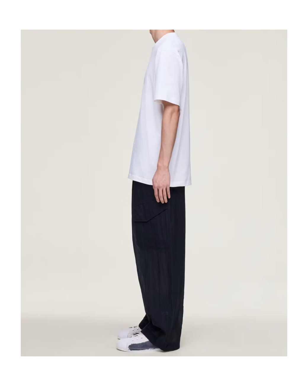 Y-3 White Gfx Short Sleeved Crewneck T-Shirt for men
