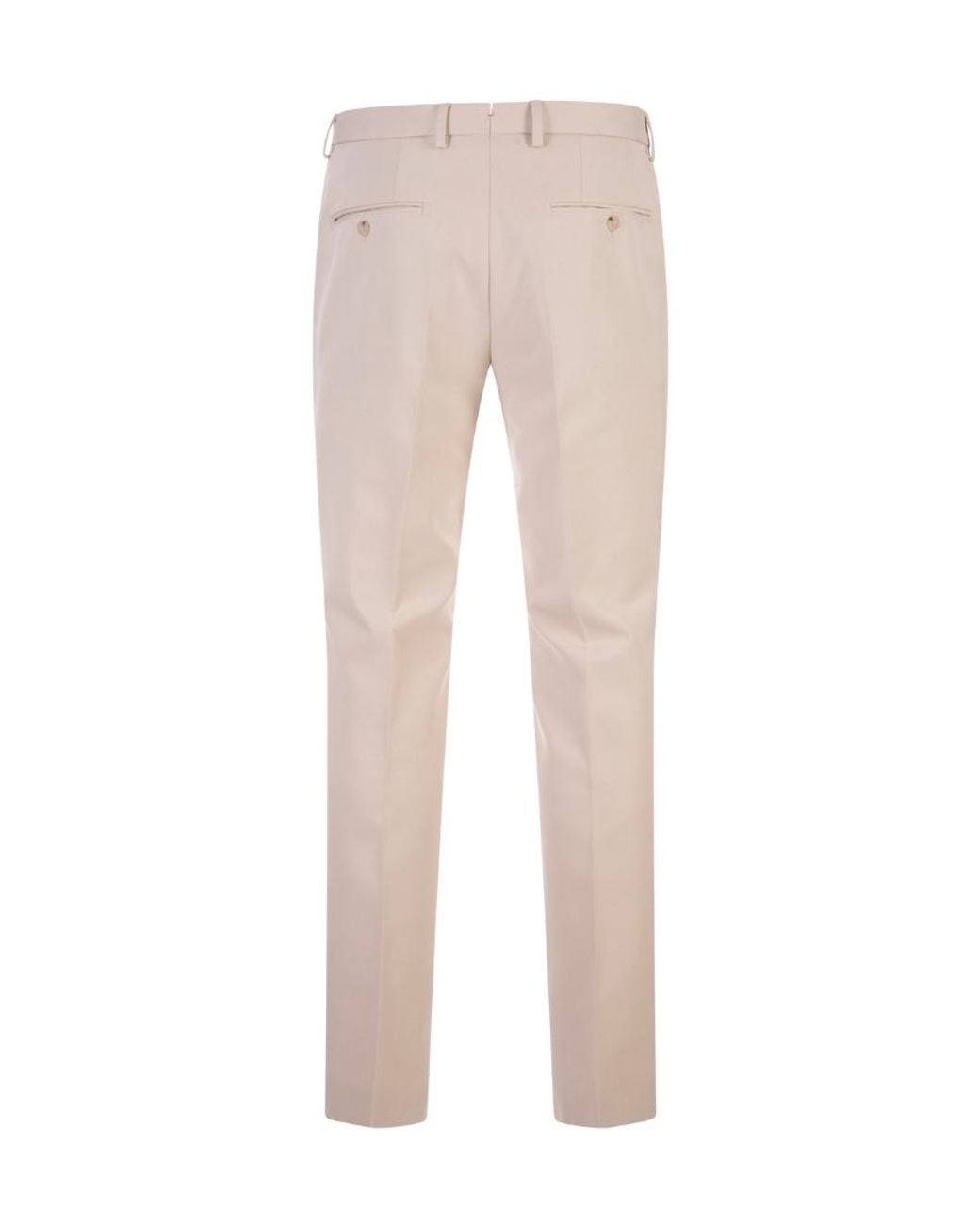 Boss Natural Mid-Rise Straight-Leg Trousers for men