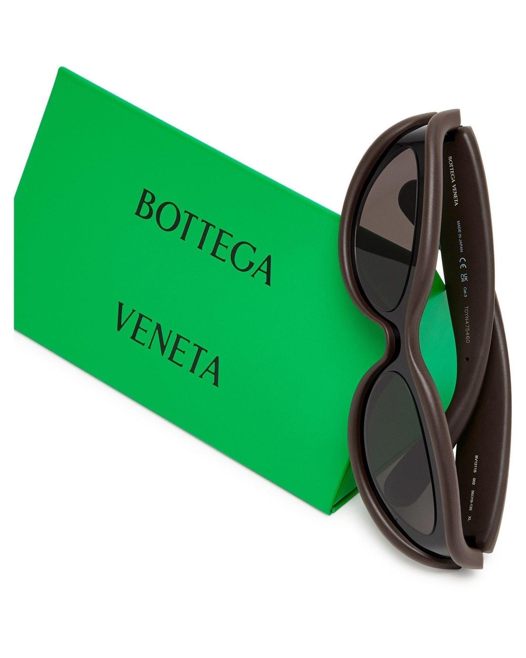 Bottega Veneta White Minimalist Sunglasses for men