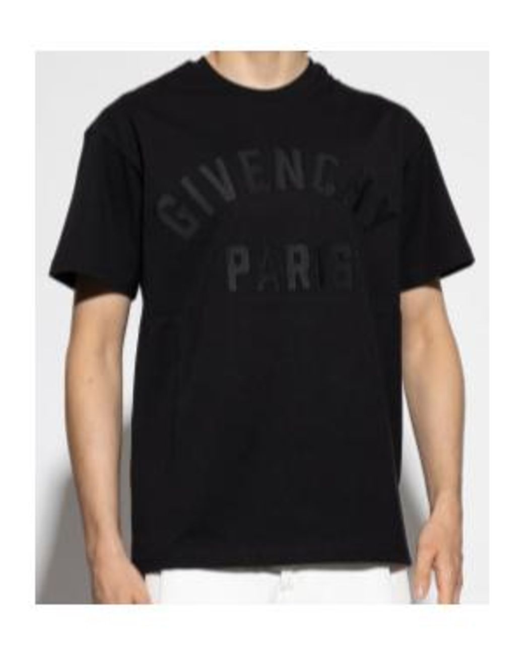 Givenchy Black Logo Detailed Crewneck T-Shirt for men