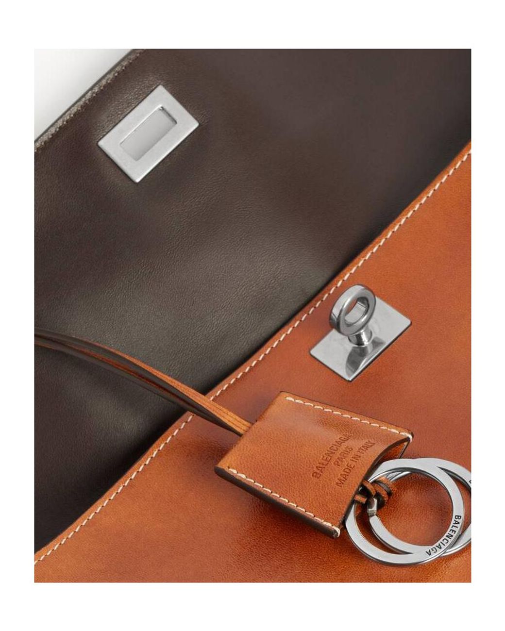 Balenciaga Brown Rodeo Large Handbag for men