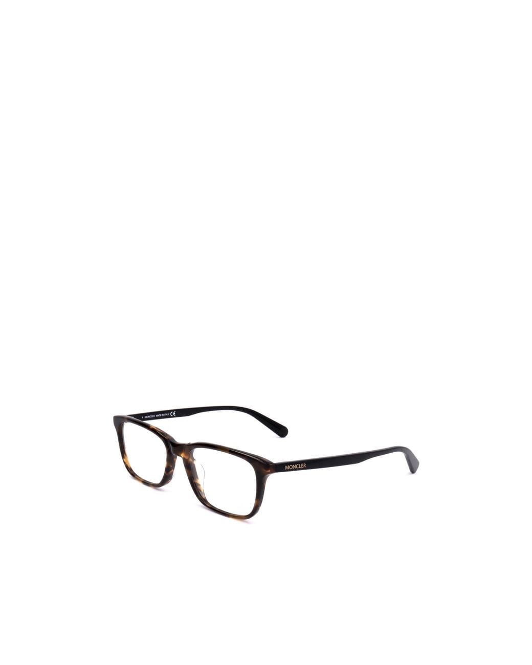 Moncler White Eyewear Rectangular Frame Glasses for men