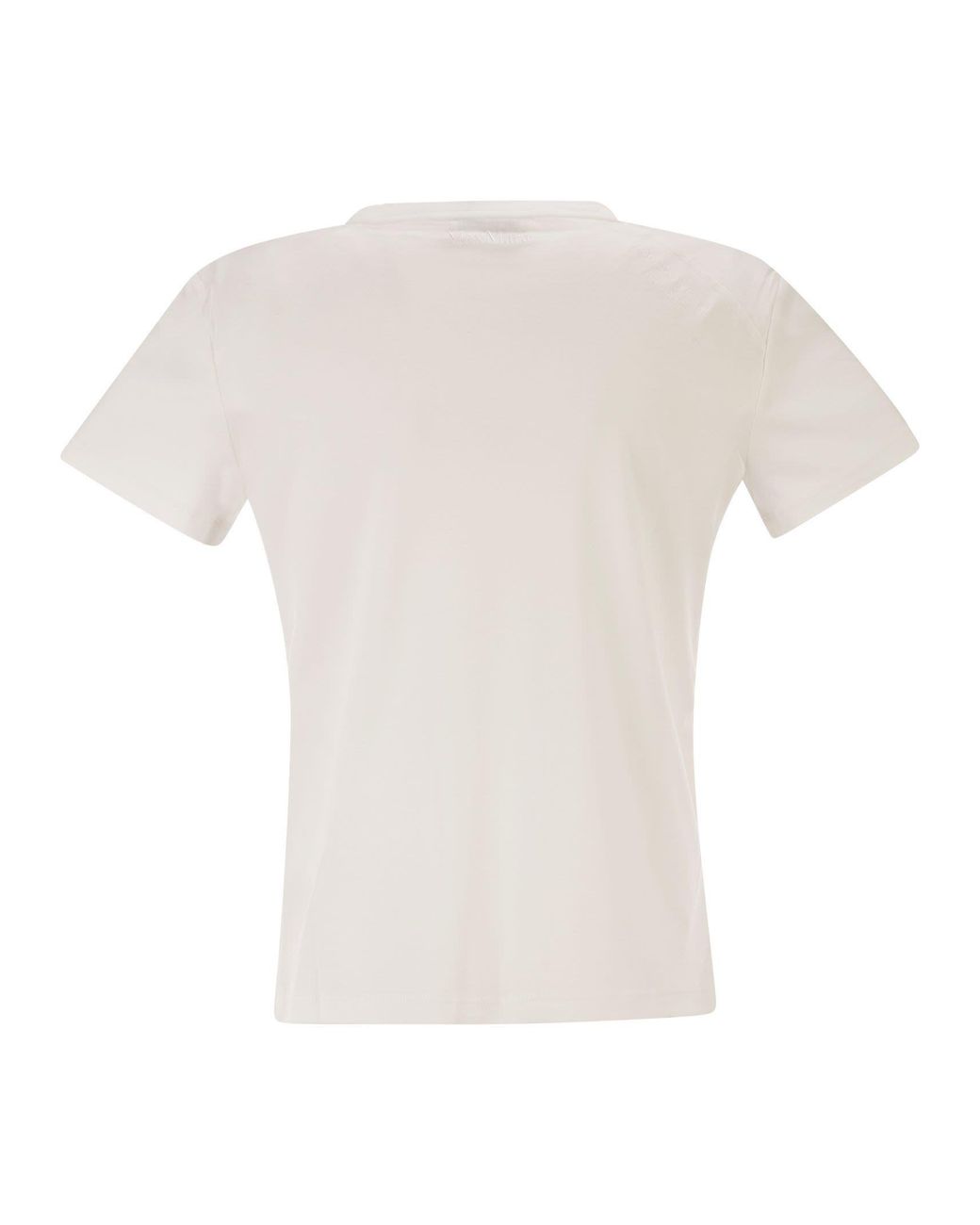 Max Mara White 'S Smmsegale Crewneck Jersey T-Shirt