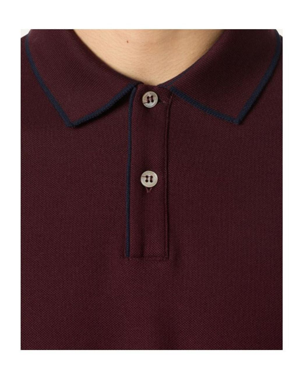 Loro Piana Red Brentwood Polo for men