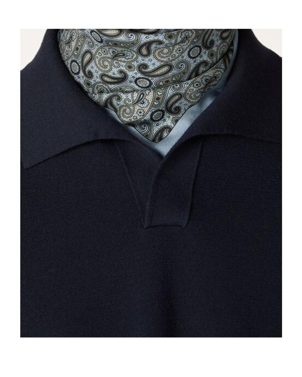 Loro Piana Blue Empire Polo Shirt for men