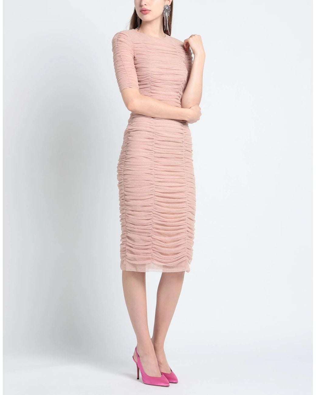 Dolce & Gabbana Pink Midi Dresses