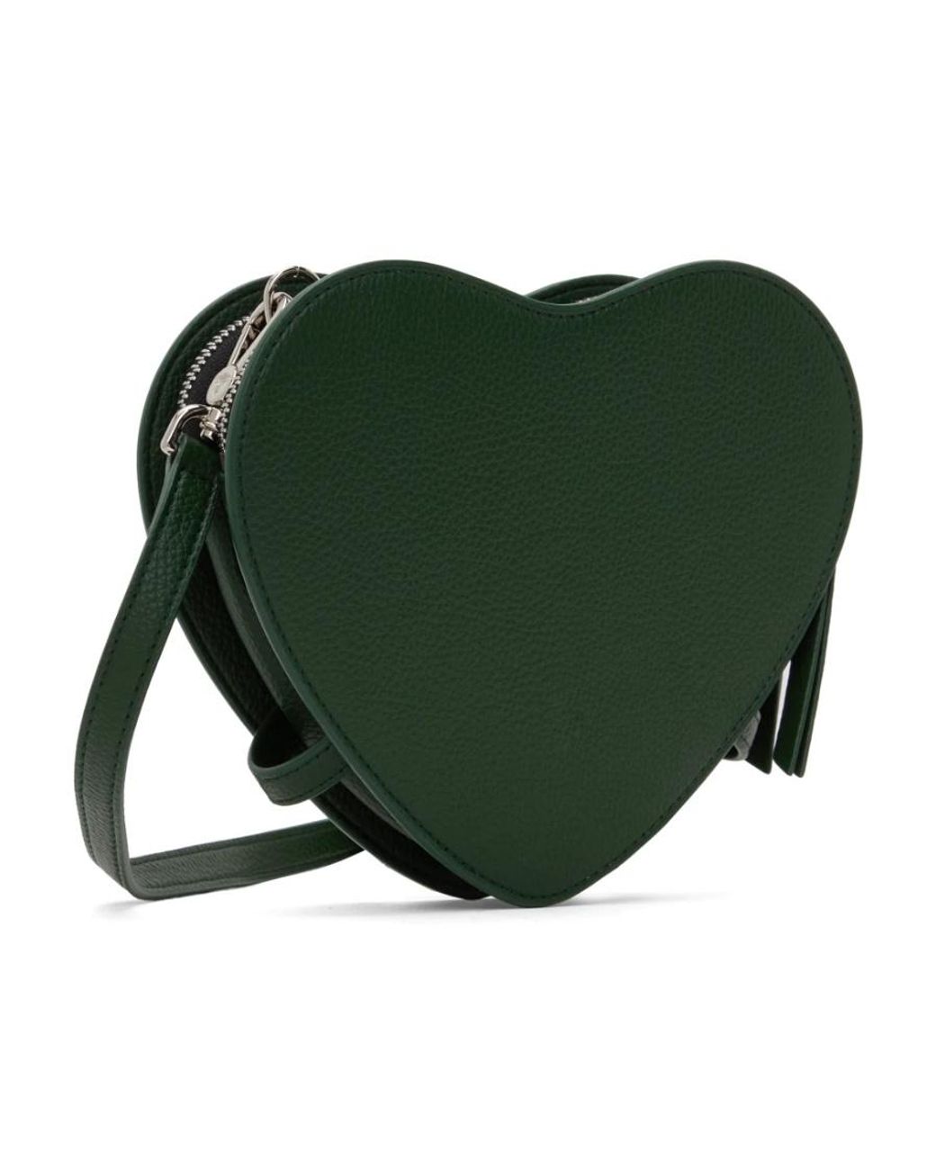 Vivienne Westwood Green Louise Heart-Shaped Shoulder Bag