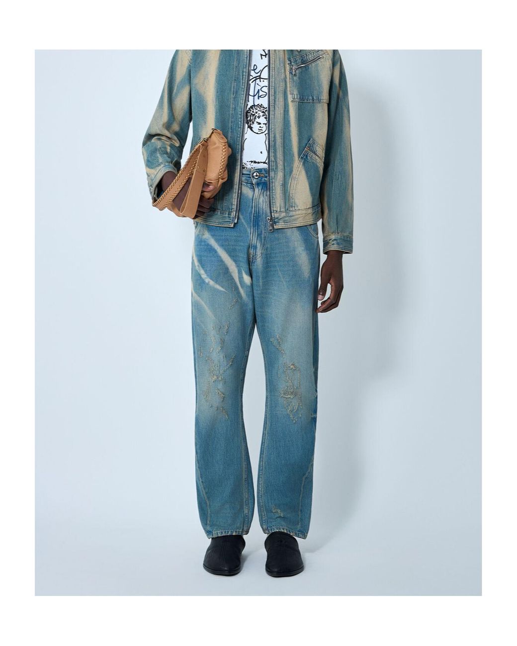 Vivienne Westwood Blue Mid-Rise Straight-Leg Jeans for men