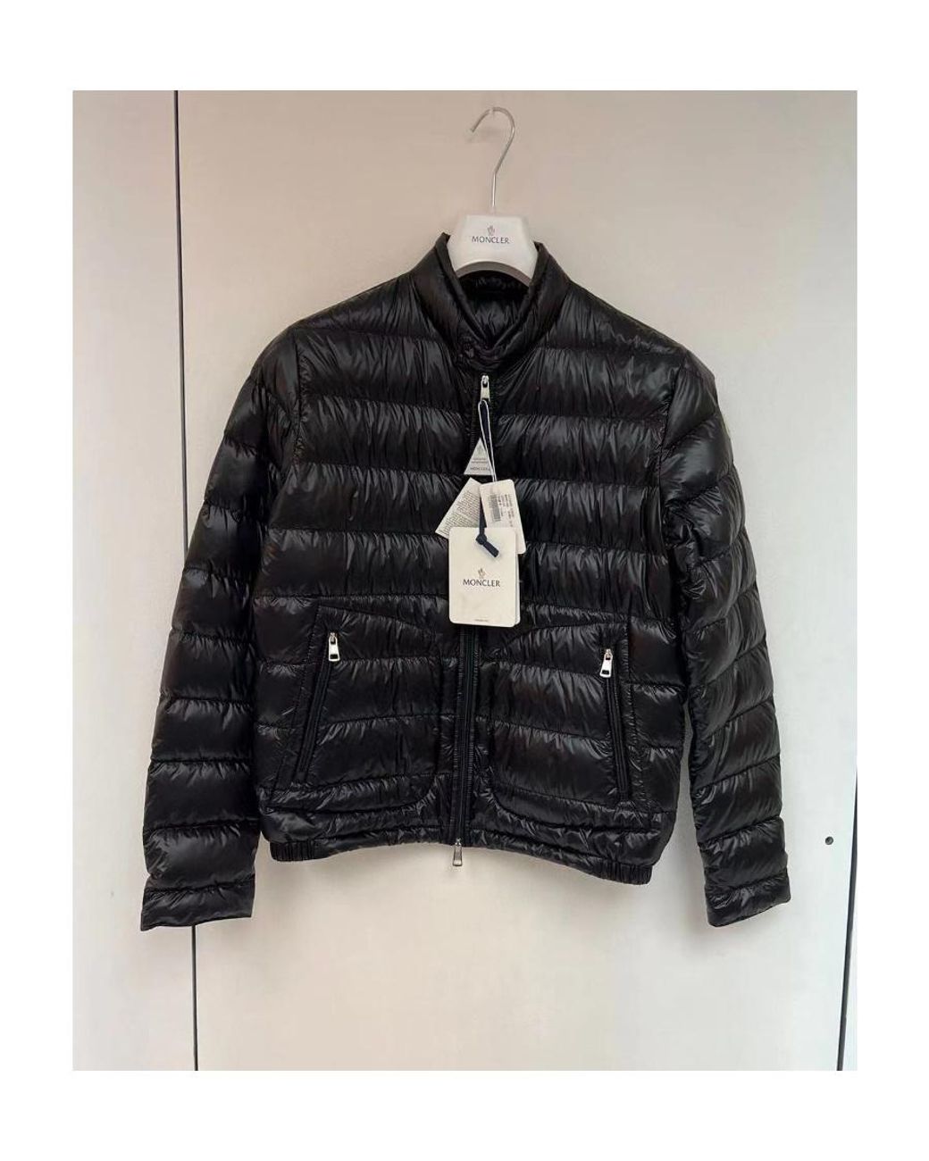 Moncler Black Acorus Short Down Jacket for men