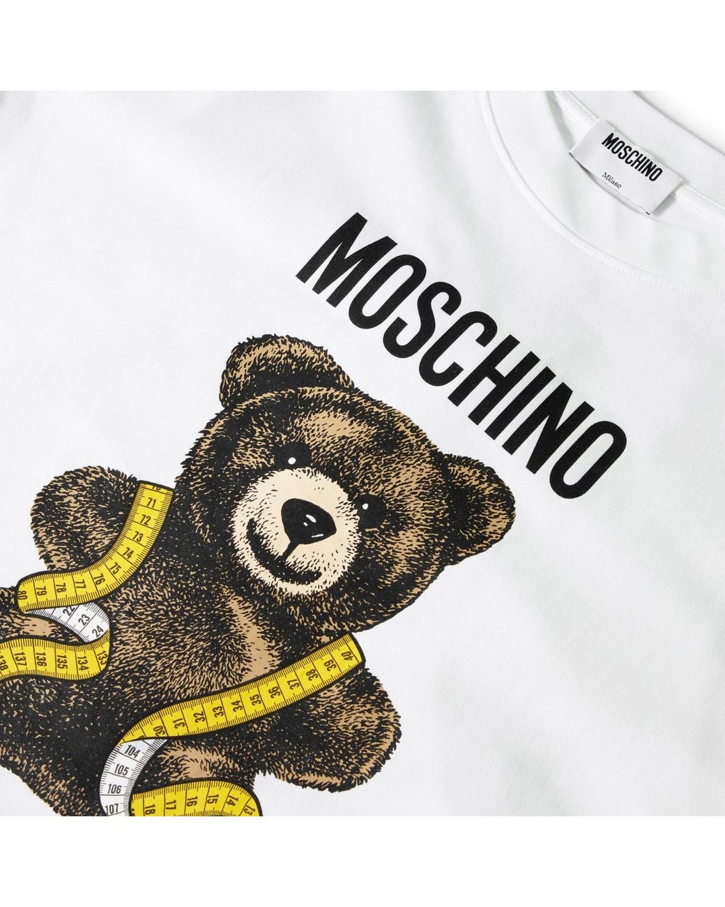 Moschino White Crewneck Shortsleeve Tshirt for men