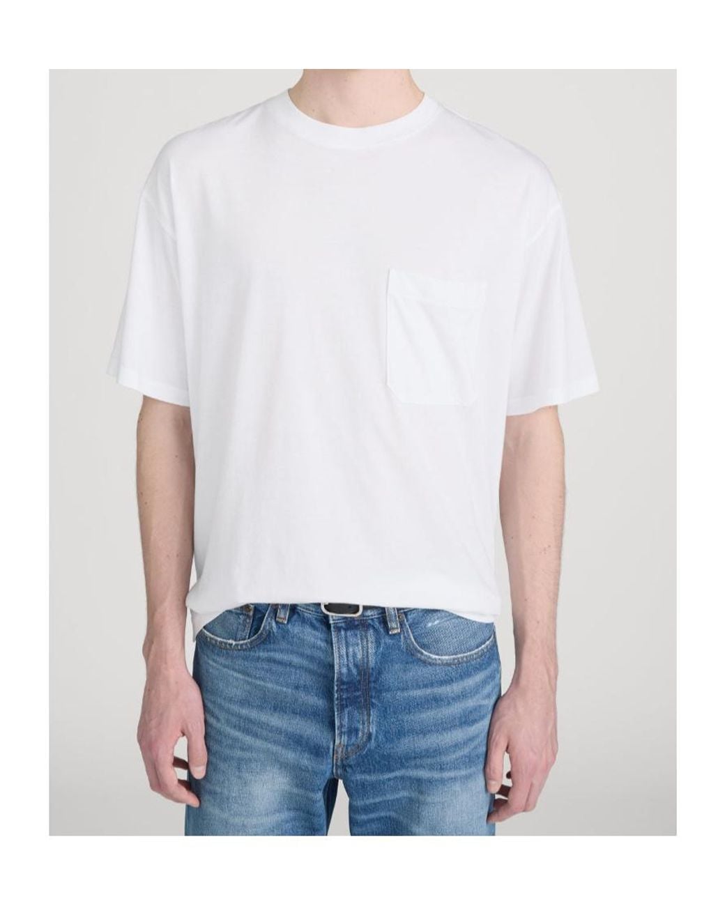 FRAME White Short-Sleeved T-Shirt for men