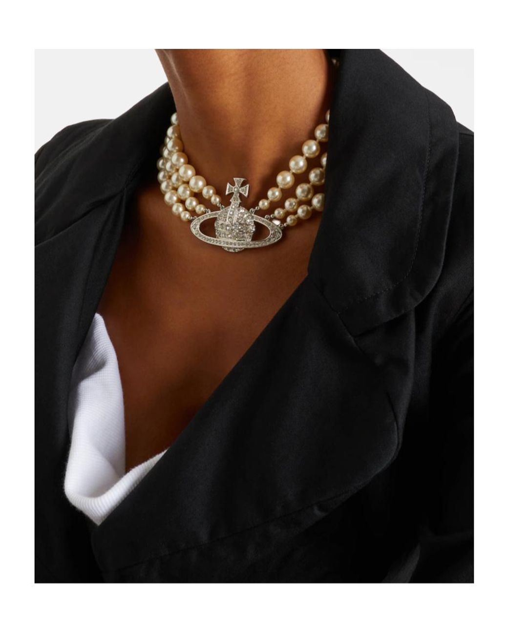 Vivienne Westwood Metallic Embellished Choker
