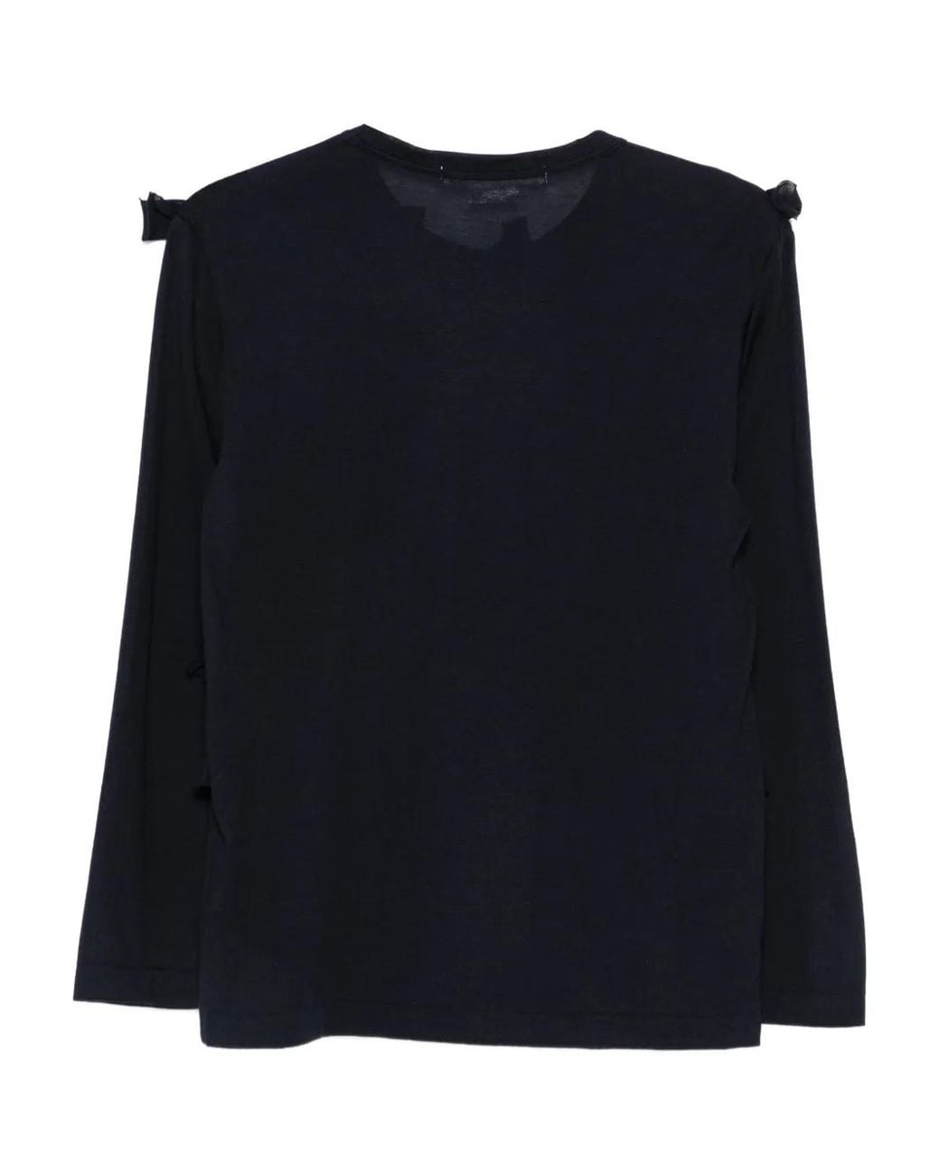 Comme des Garçons Black Ribbon Embellished Knitwear