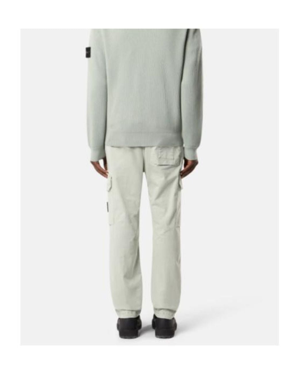 Stone Island Gray Regular Tapered Fit Cargo Pants for men