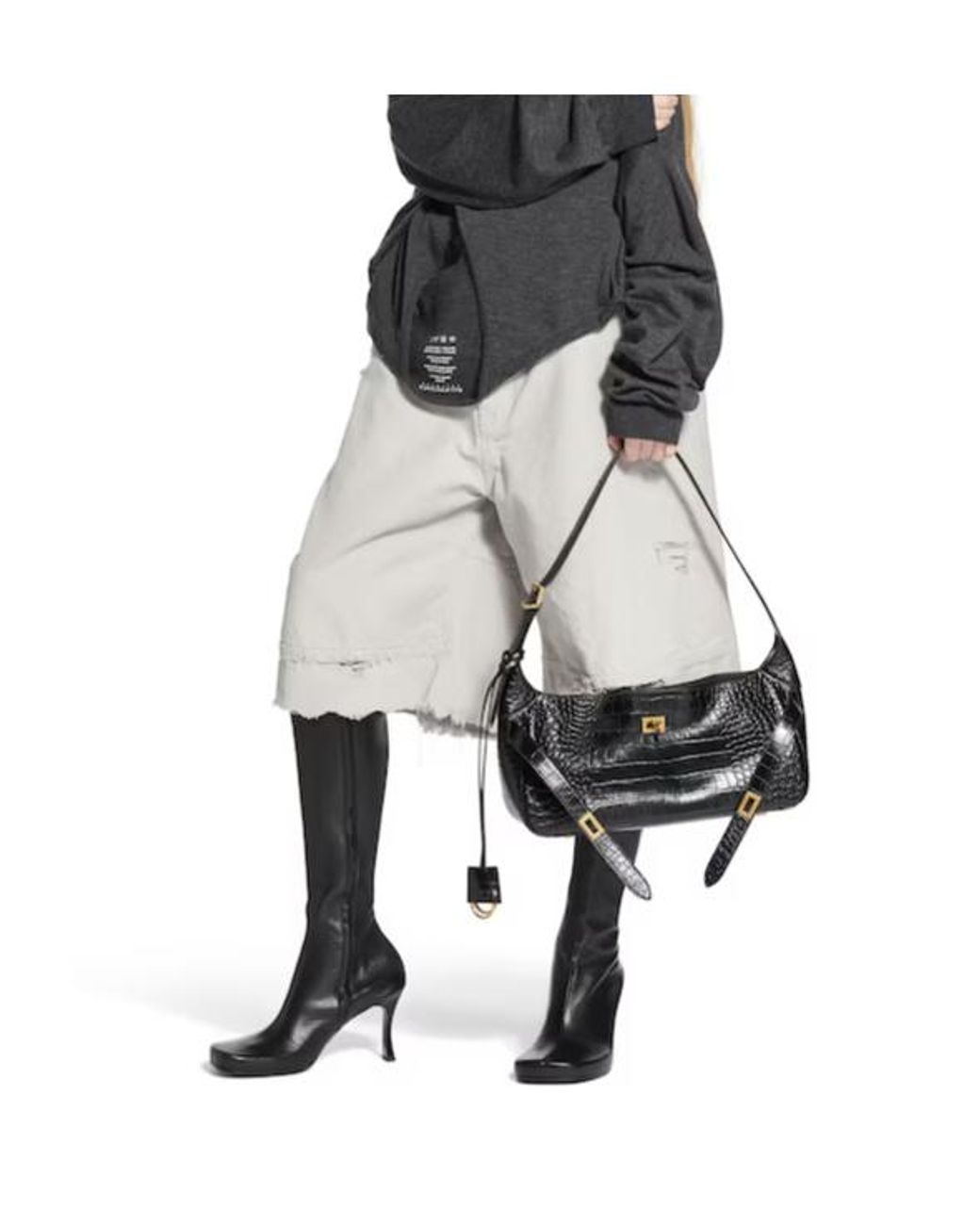 Balenciaga Black Bel Air Small Shoulder Bag