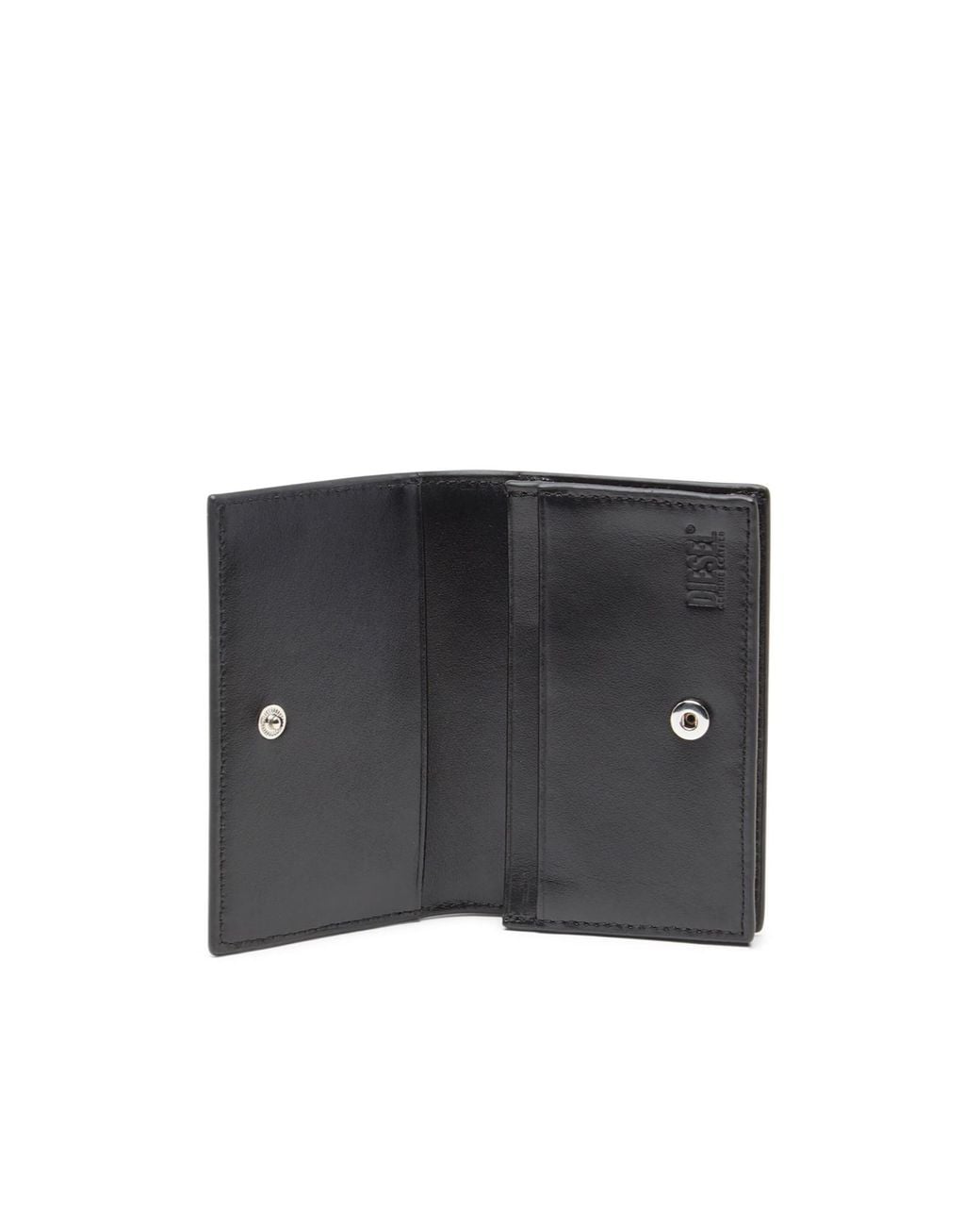 DIESEL Black 1Dr Oval-D Card Holder