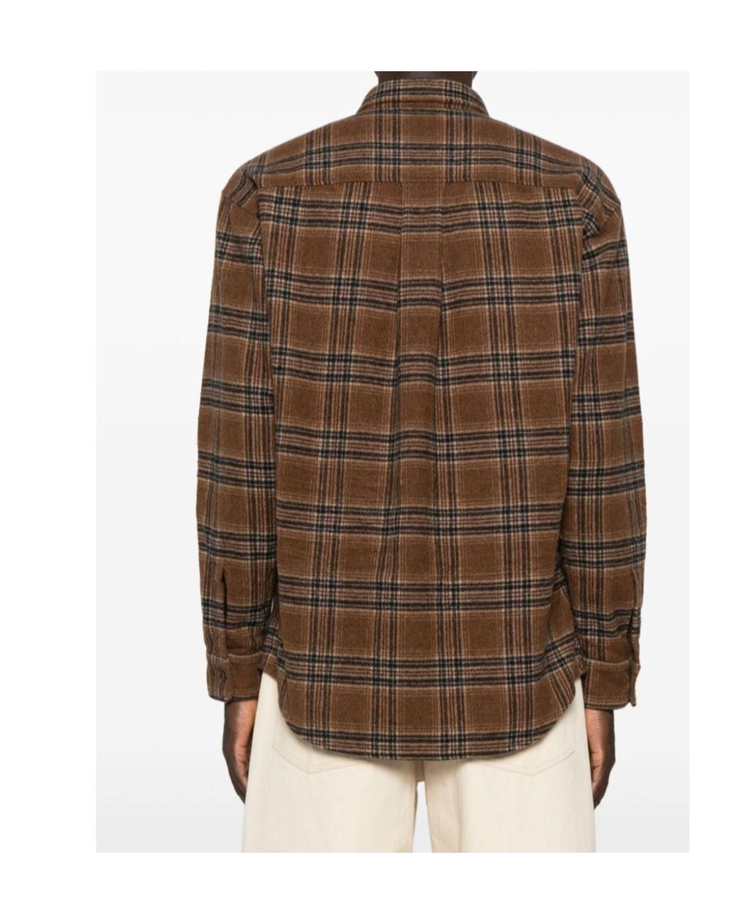 DSquared² Brown Check-Pattern Shirt for men