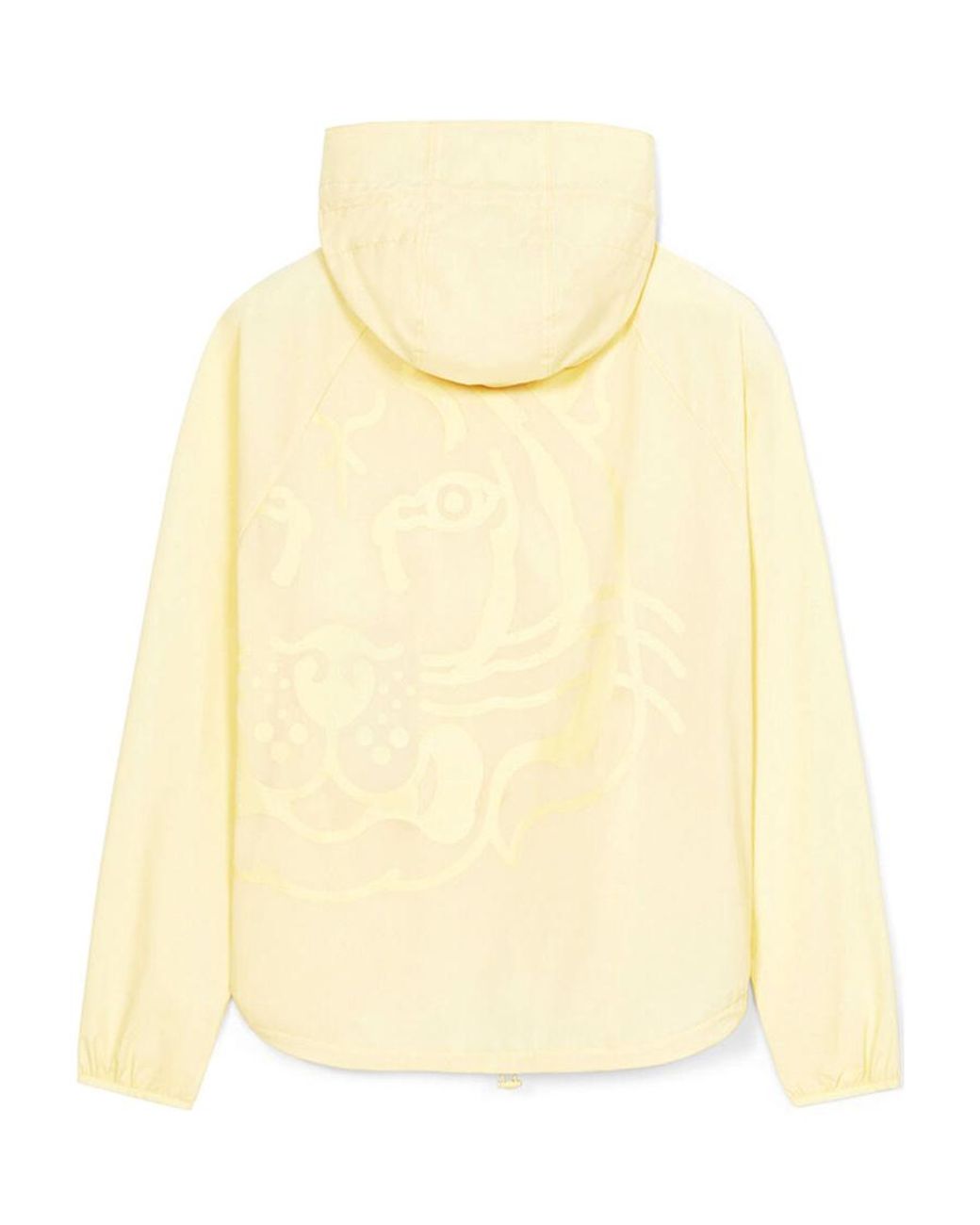 KENZO Yellow Zip-Up Hooded Jacket for men