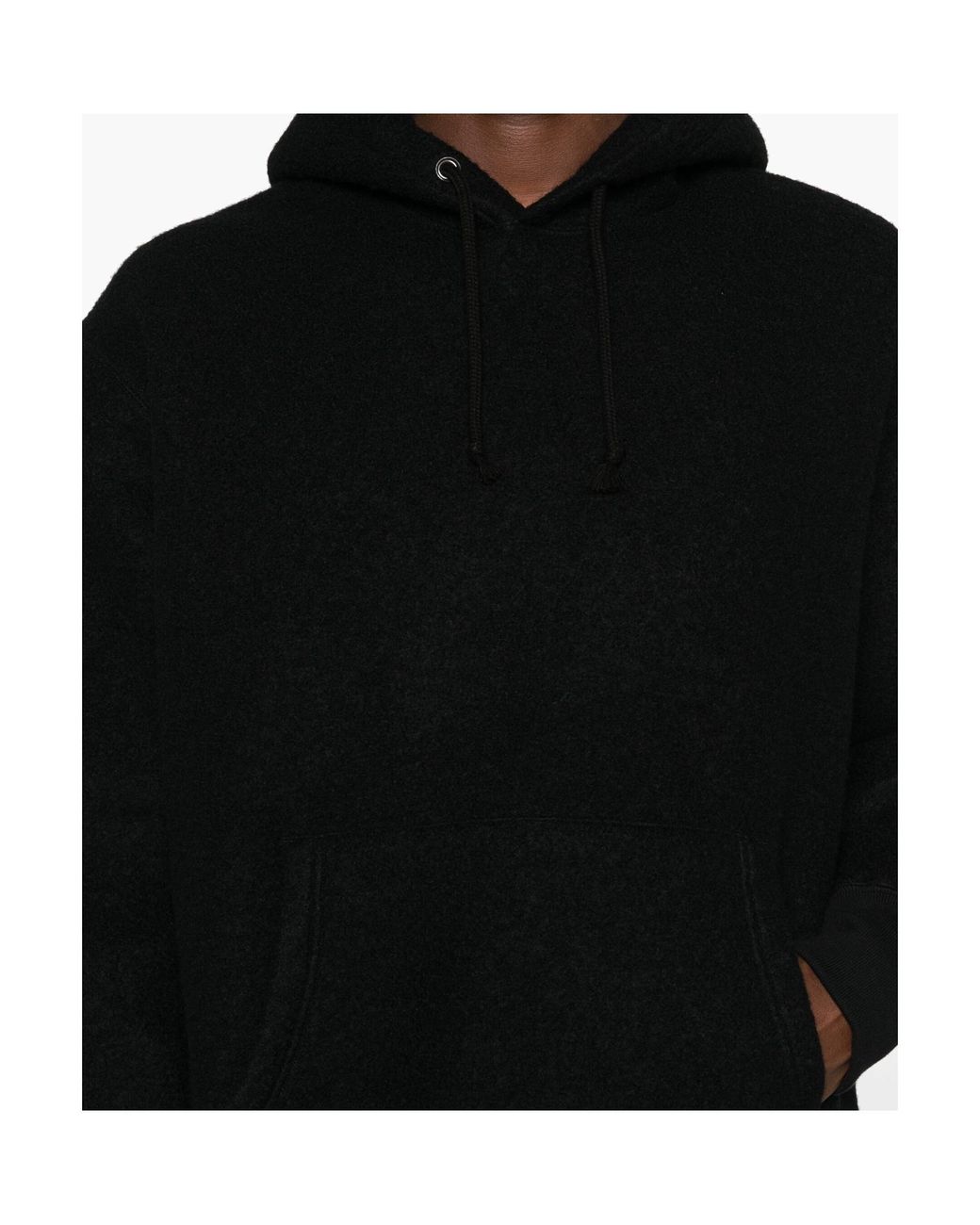Junya Watanabe Black Long-Sleeved Pullover for men