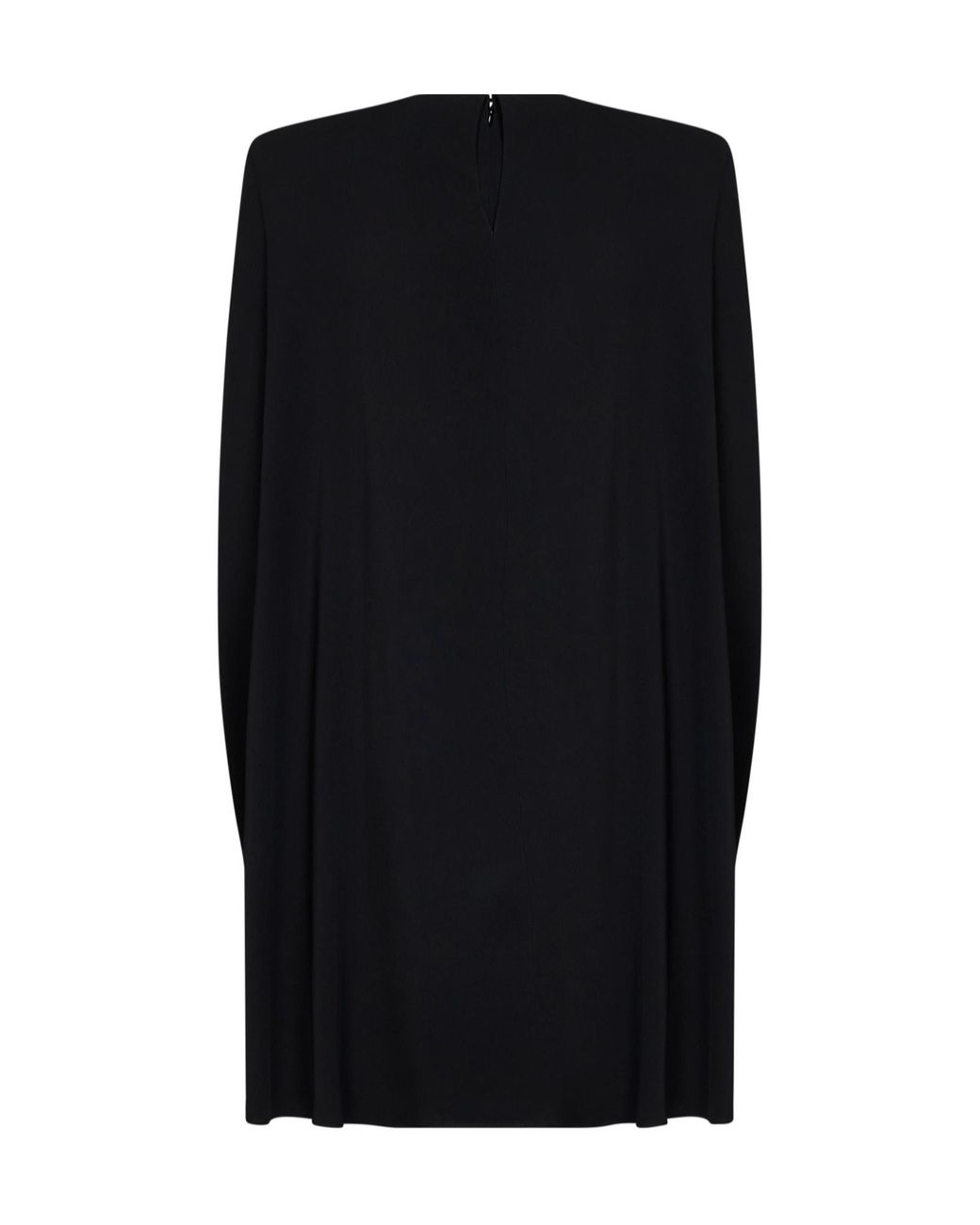 Stella McCartney Black V-Neck Draped Dress